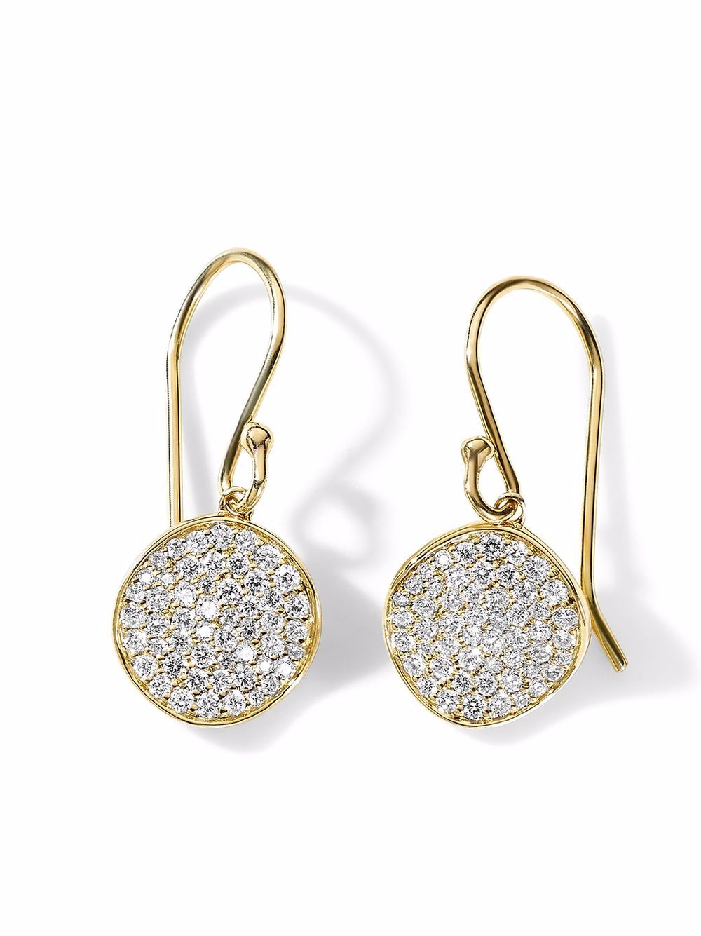 IPPOLITA Stardust 18K黄金小号花卉圆盘钻石耳环 - 金色