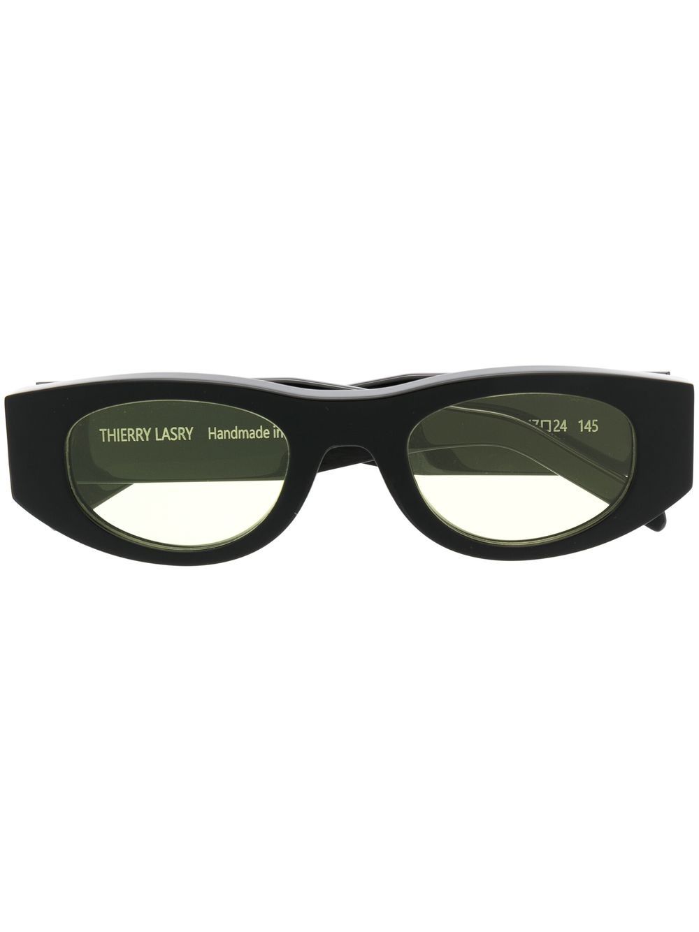 Thierry Lasry Mastermindy 椭圆框太阳眼镜 - 黄色