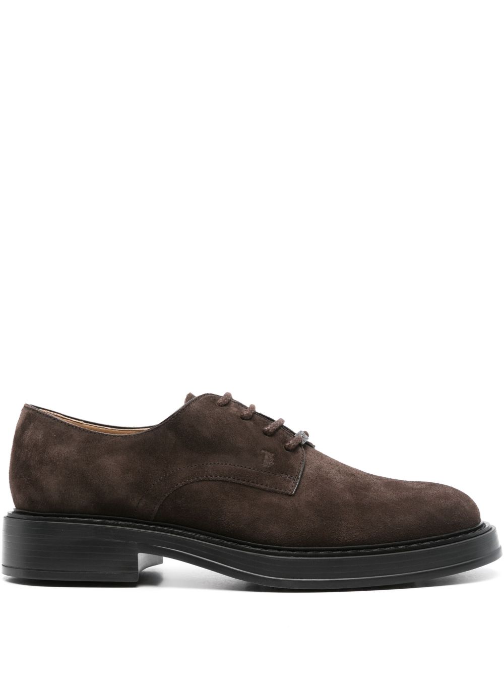 Tod's 绒面皮德比鞋 - 褐色