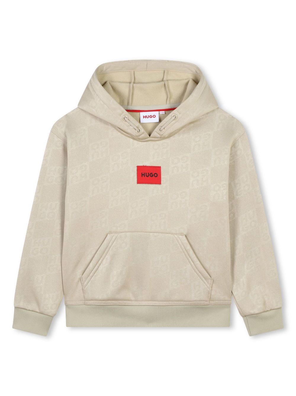 HUGO KIDS 经典logo图案连帽衫 - 中性色