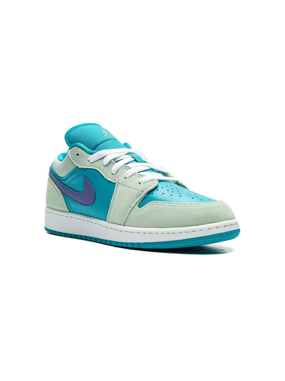 Jordan Kids Air Jordan 1 Low SE Aquatone Concord 运动鞋 - 蓝色