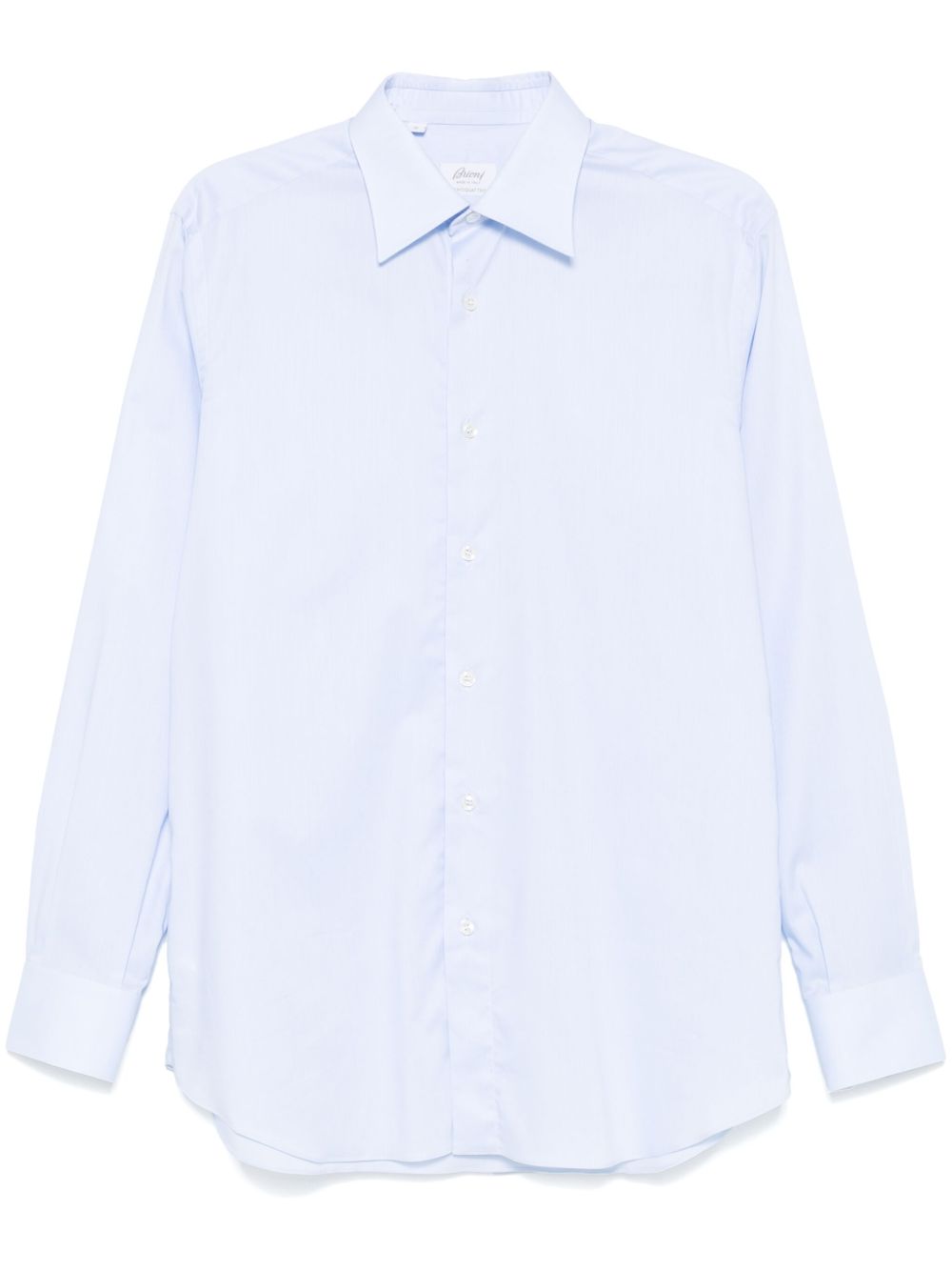 Brioni 经典棉衬衫 - 蓝色