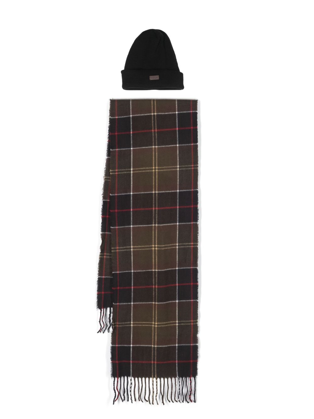 Barbour Swinton & Galingale 套头帽与围巾礼品套装 - 绿色