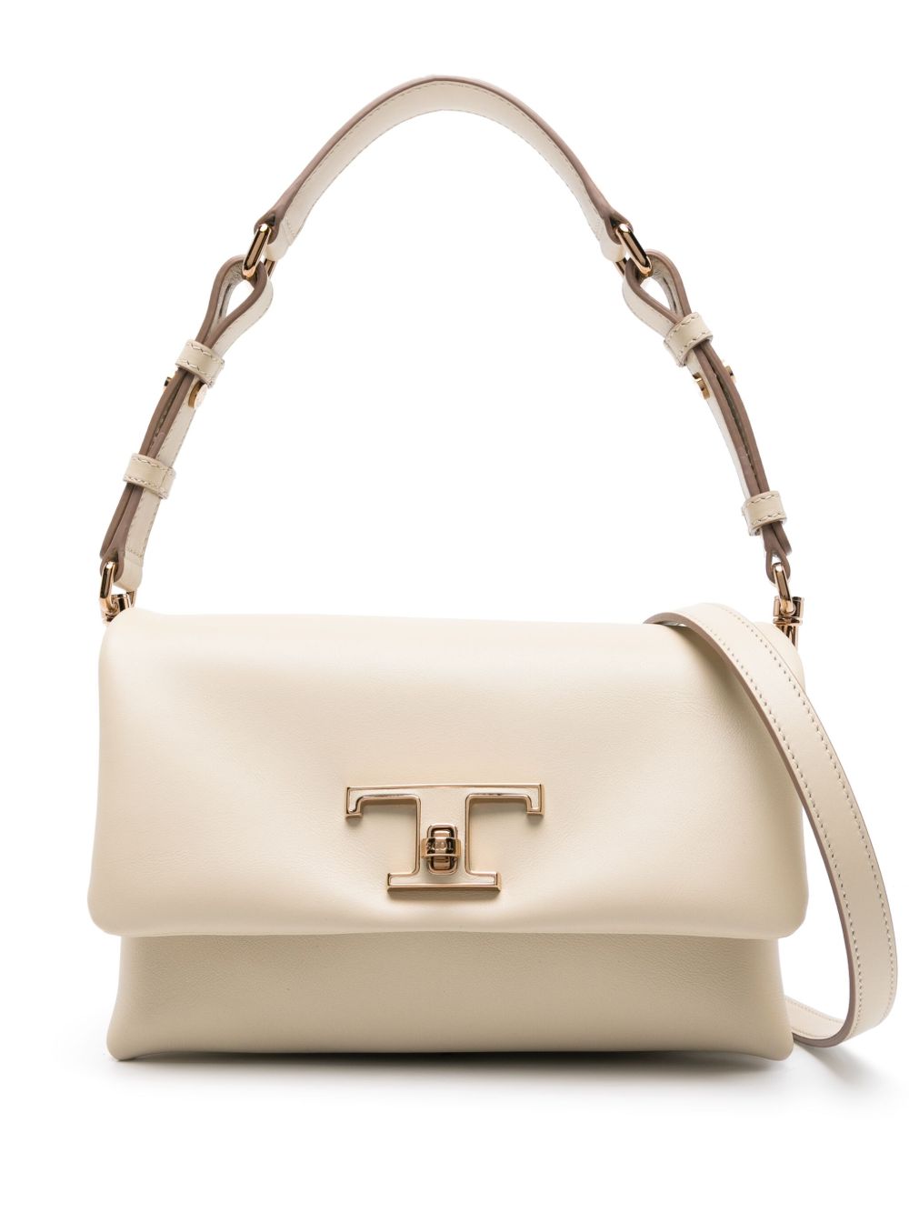 Tod's T Timeless 皮质单肩包 - 中性色