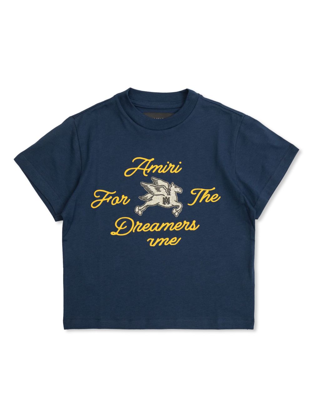AMIRI KIDS 刺绣T恤 - 蓝色
