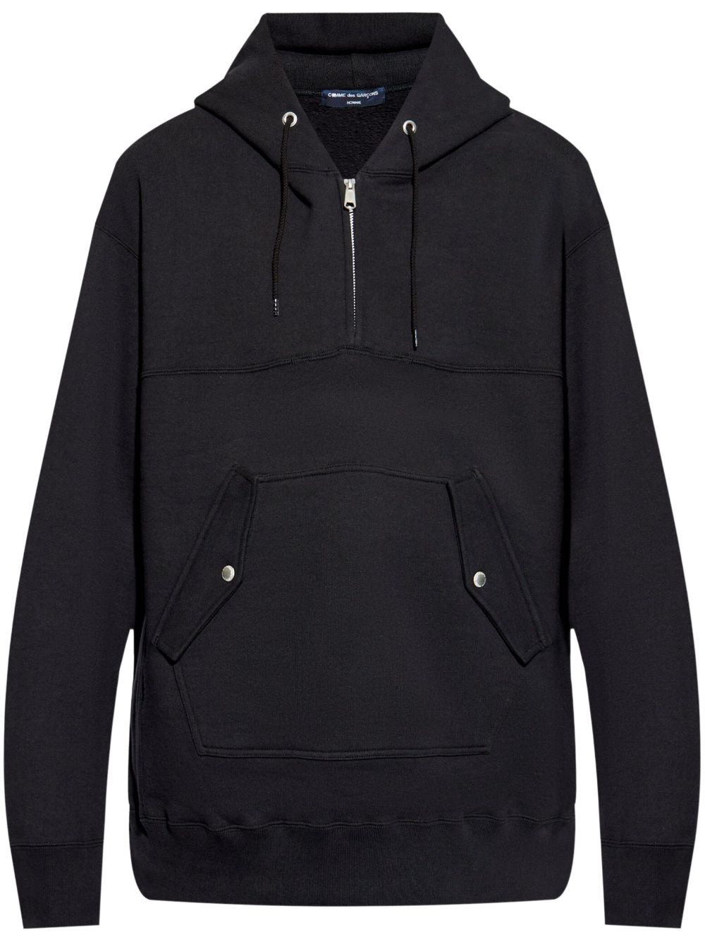 Comme des Garçons Homme Plus 棉连帽衫 - 黑色