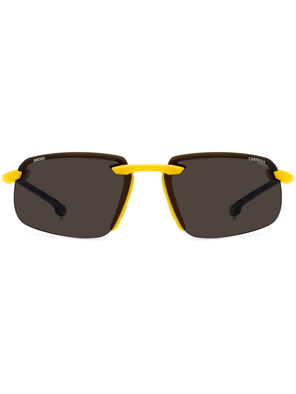 Carrera logo印花太阳眼镜 - 黄色