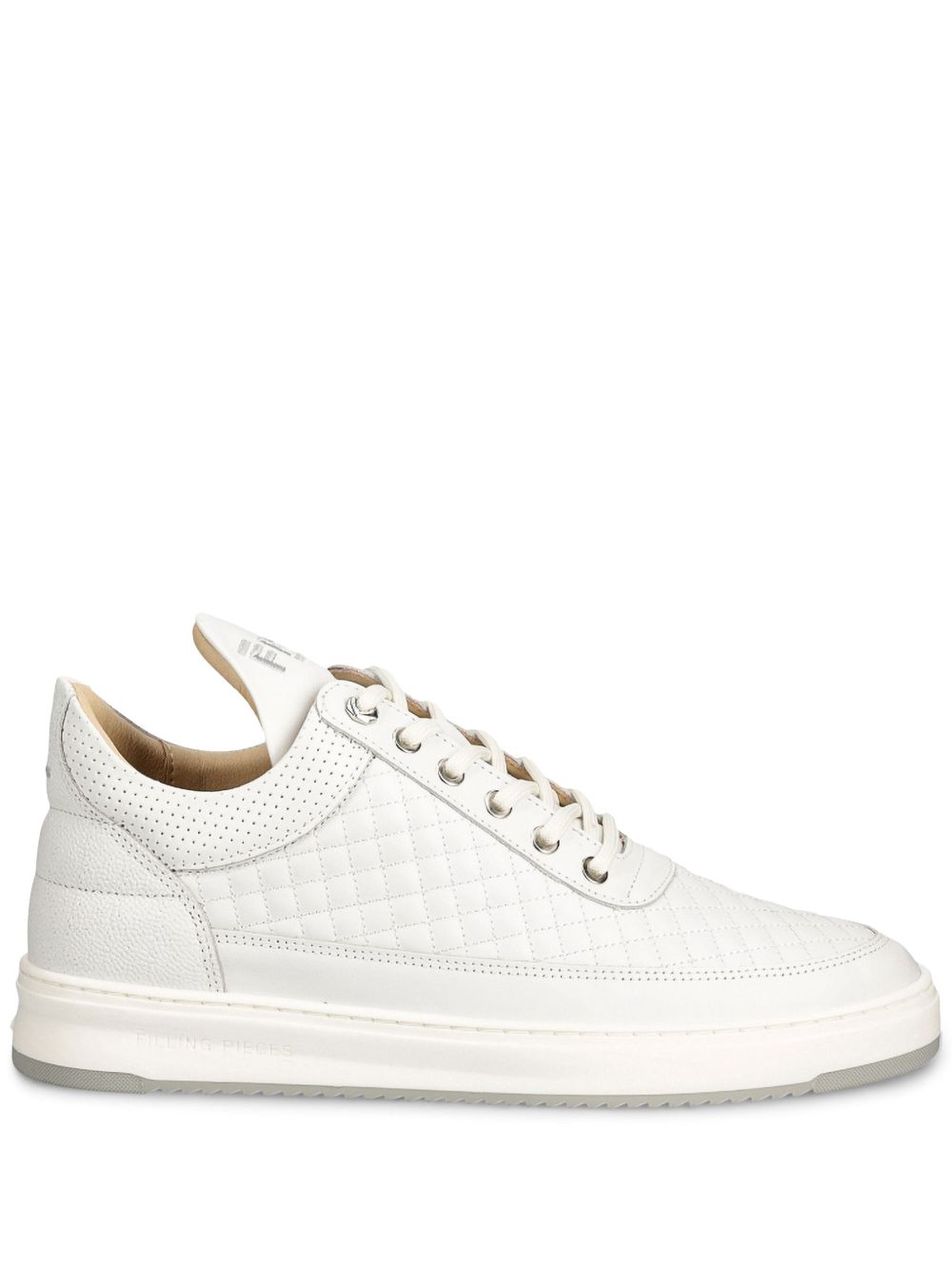Filling Pieces 皮质运动鞋 - 白色