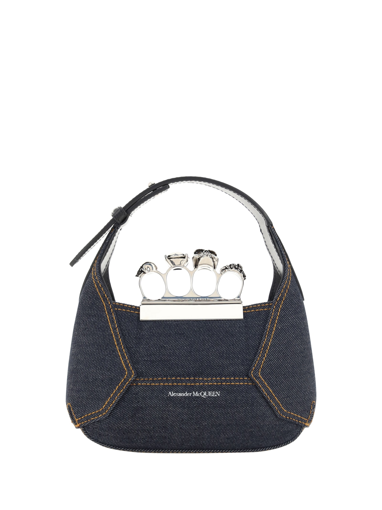 Alexander McQueen Jewelled Hobo Mini Bag