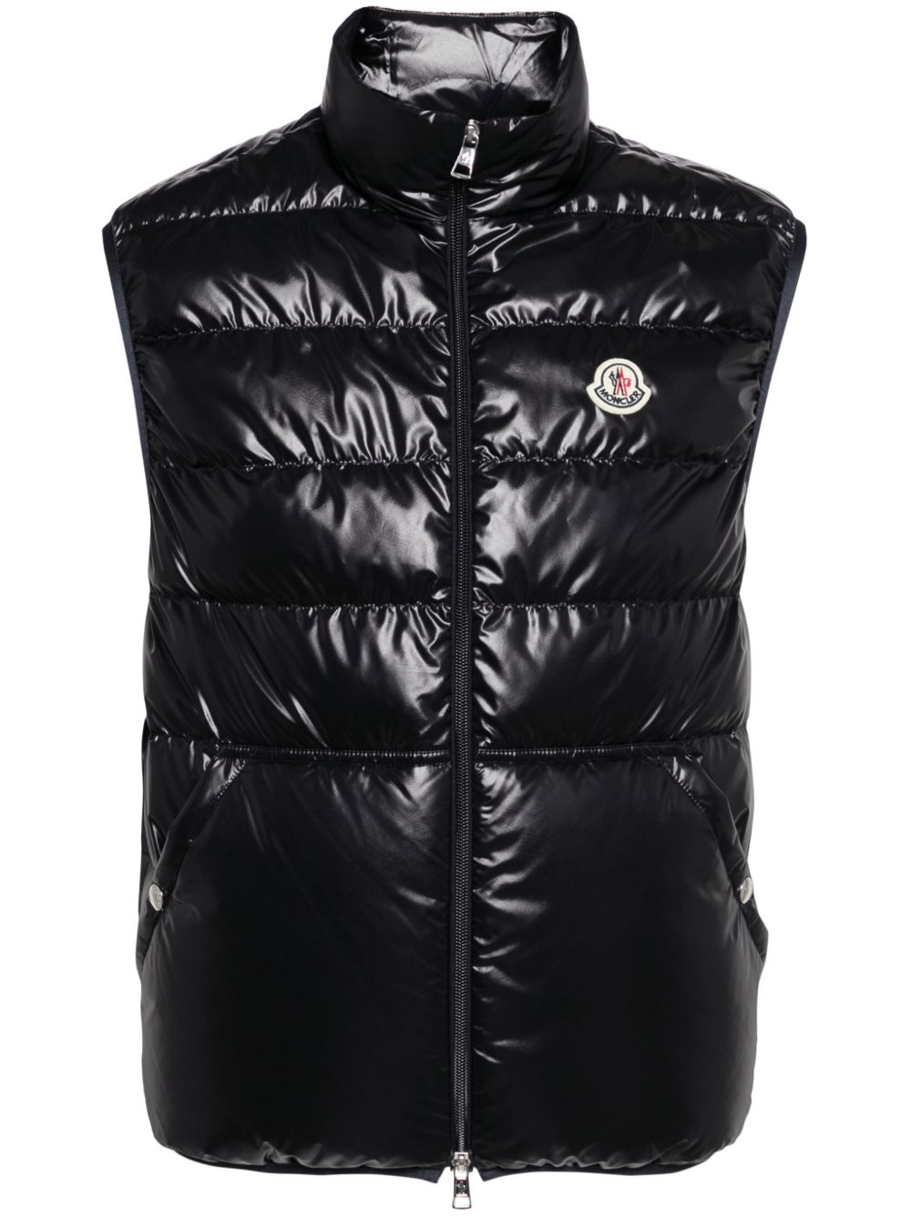 Moncler 拉链马甲 - 蓝色