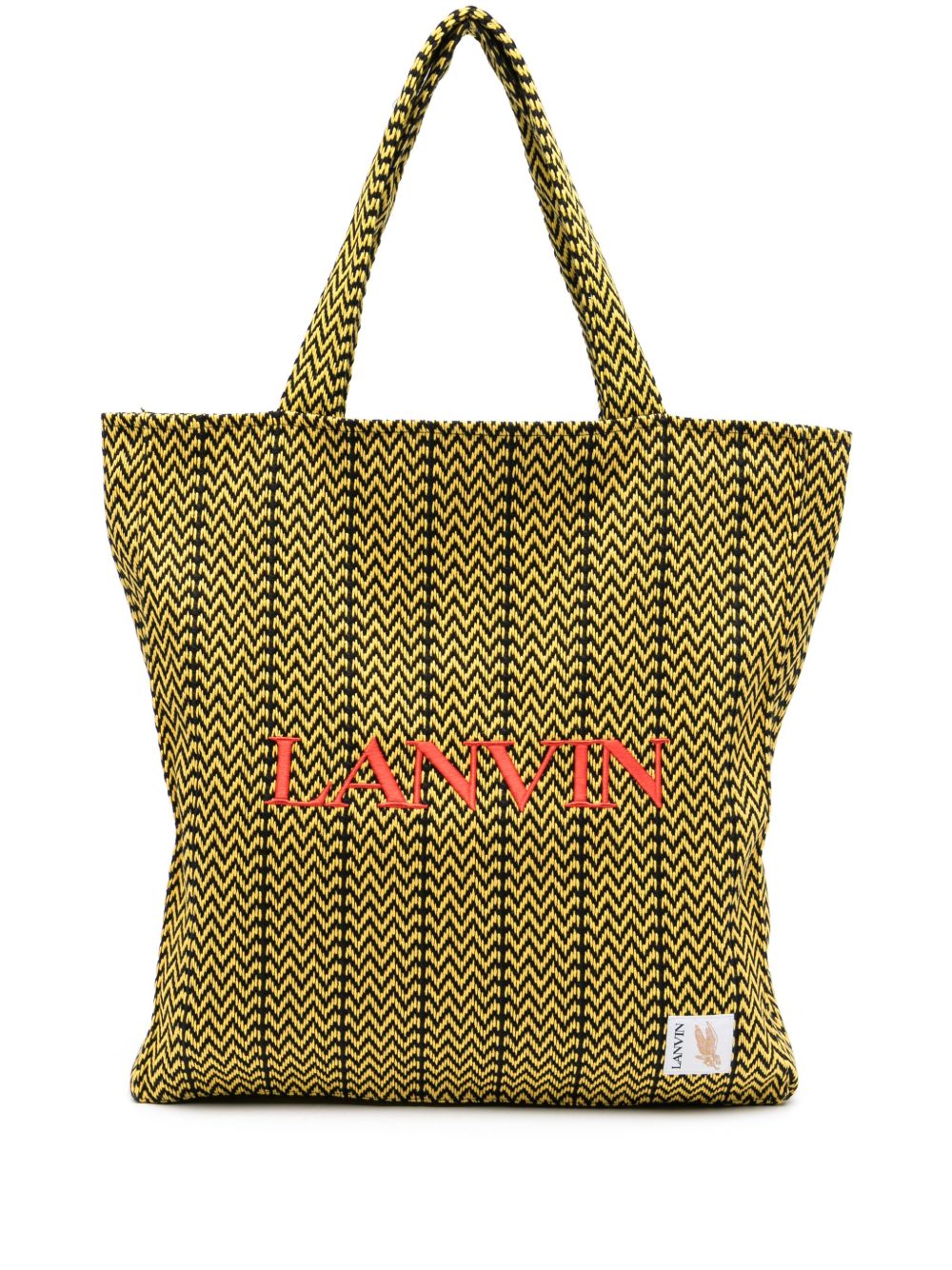 Lanvin x Future 刺绣logo手提包 - 黑色