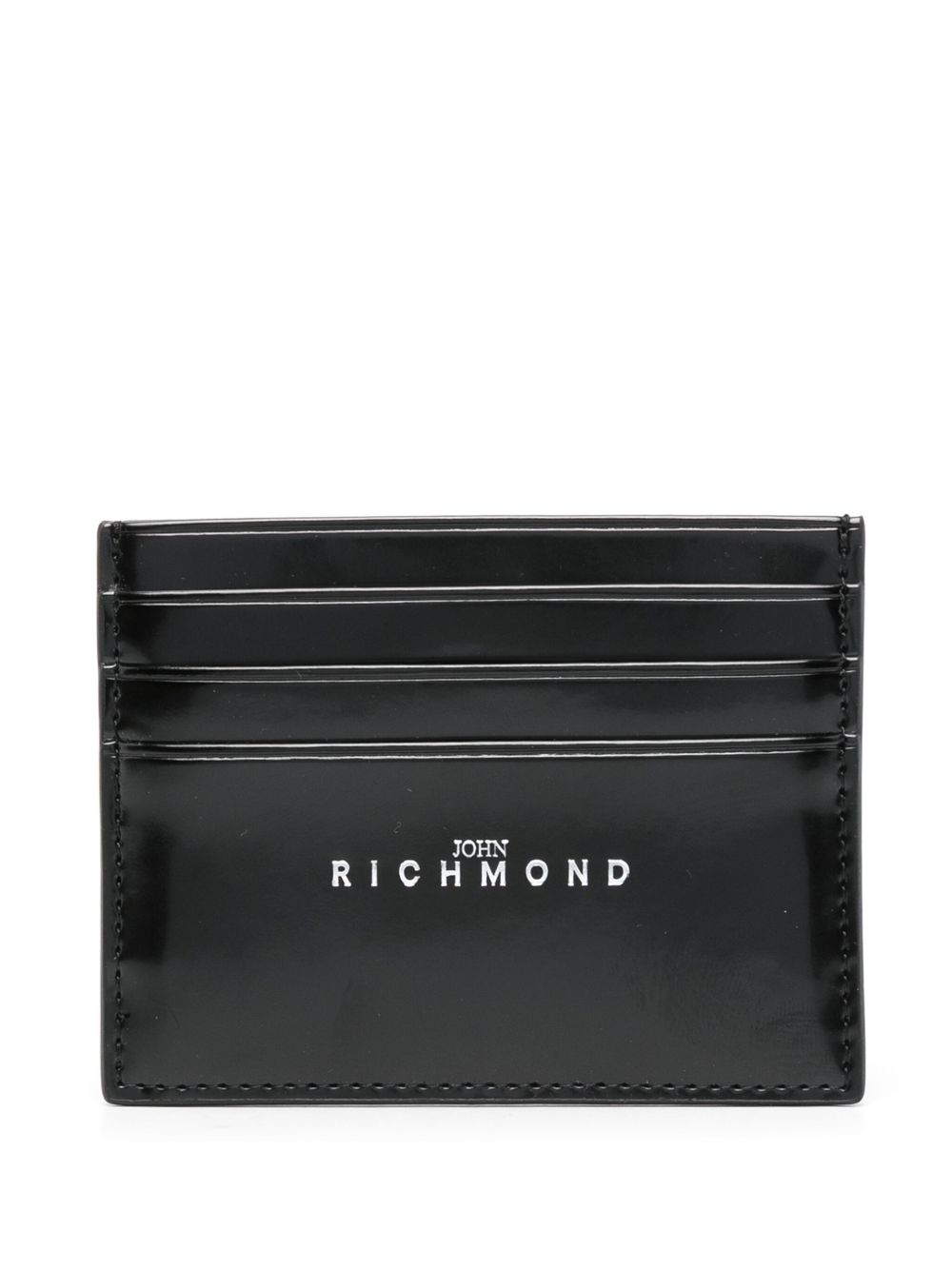 John Richmond 皮质卡夹 - 黑色