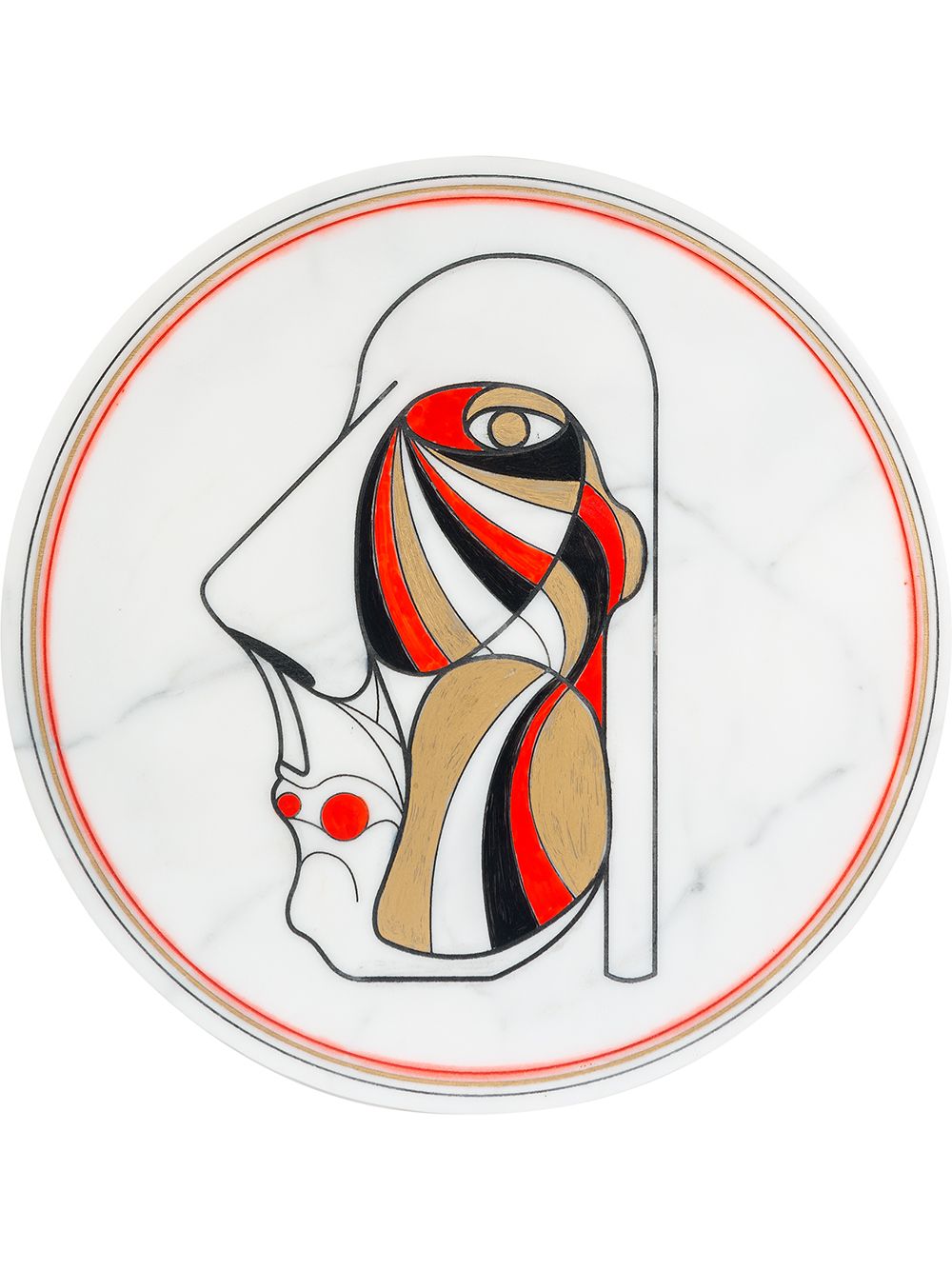 Editions Milano Marblelous I 餐盘（32厘米） - 白色