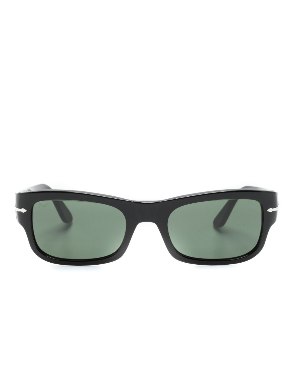 Persol PO3326S 长方形镜框太阳眼镜 - 黑色