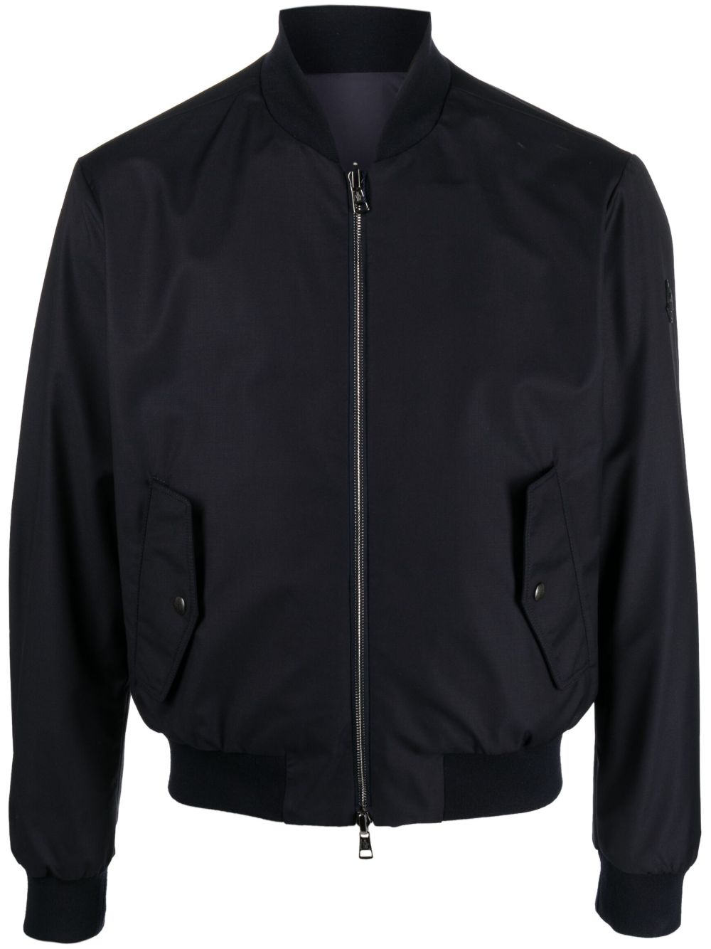 Moncler Barn 双面飞行员夹克 - 蓝色