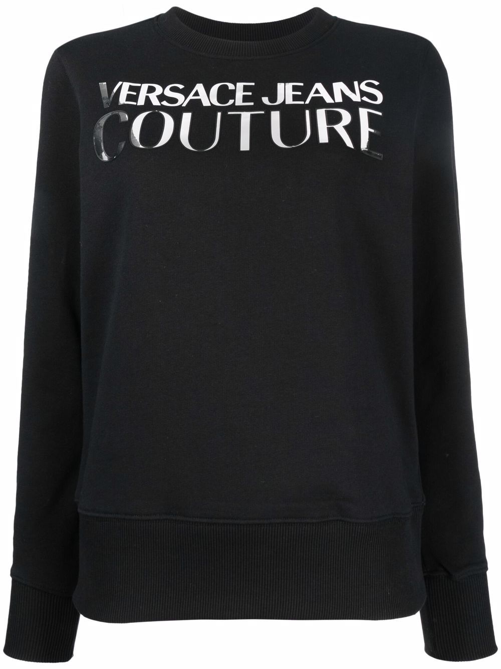 Versace Jeans Couture 范思哲 logo圆领卫衣 - 黑色