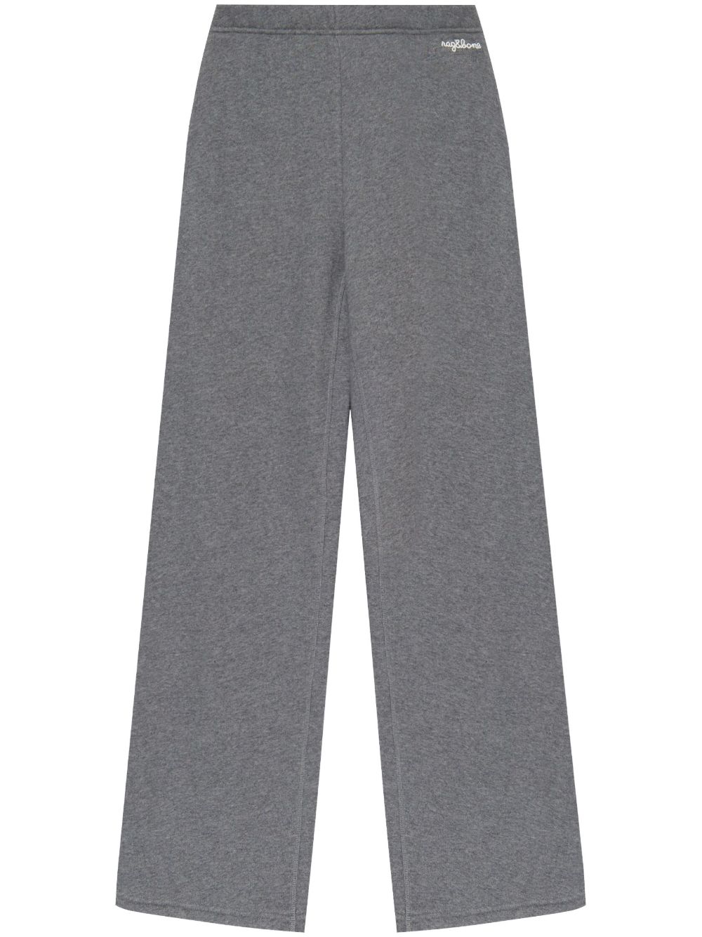 rag & bone logo刺绣运动裤 - 灰色