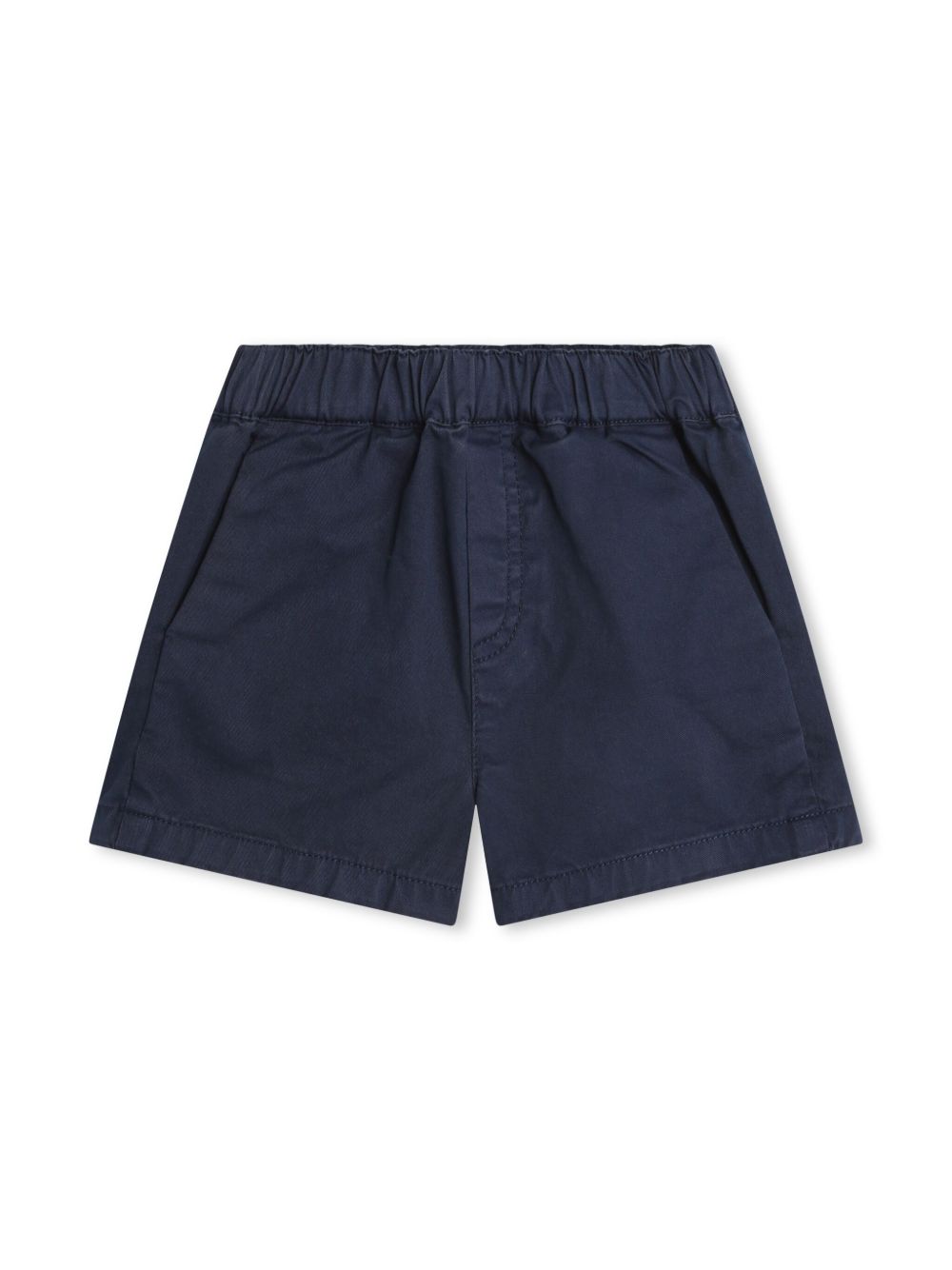 Kenzo Kids logo刺绣套穿式短裤 - 蓝色