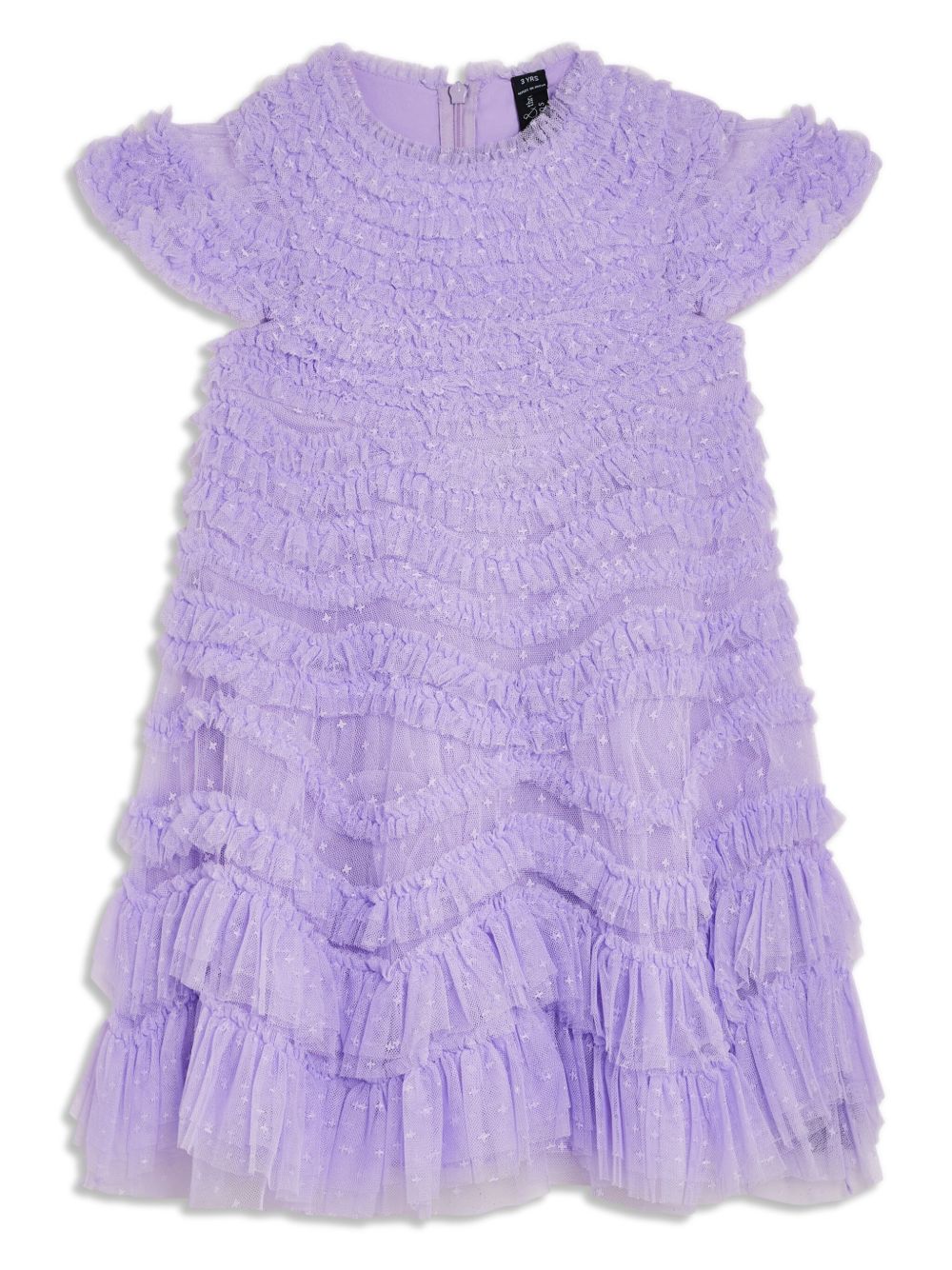 NEEDLE & THREAD KIDS Wild Rose 荷叶边连衣裙 - 紫色