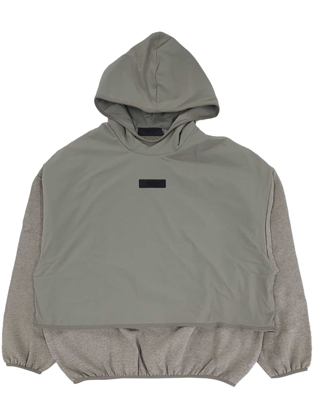FEAR OF GOD ESSENTIALS 标贴拼接连帽衫 - 灰色