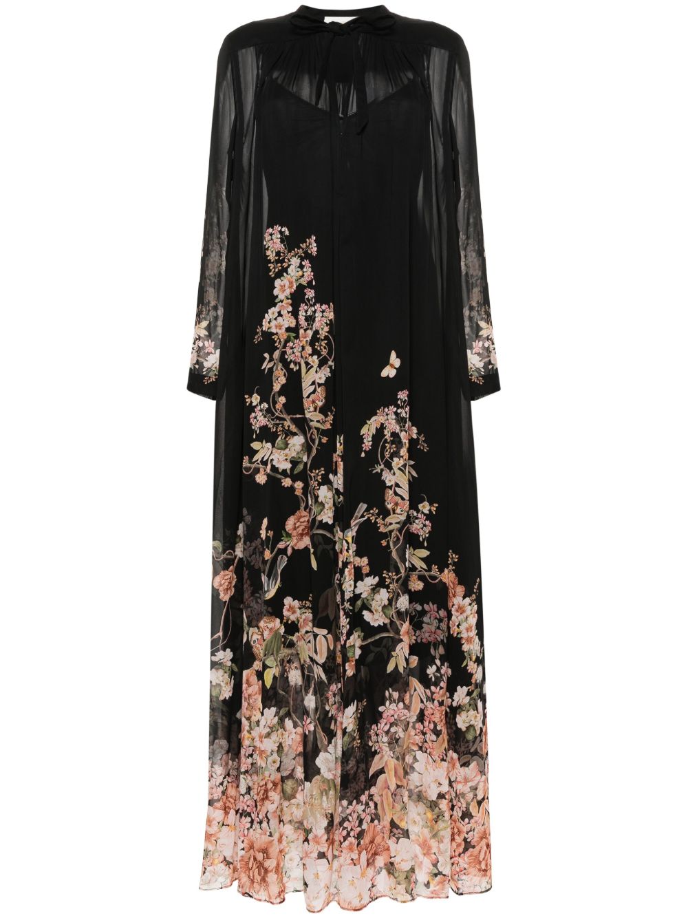 ZIMMERMANN Natura Sheath 超长连衣裙 - 黑色