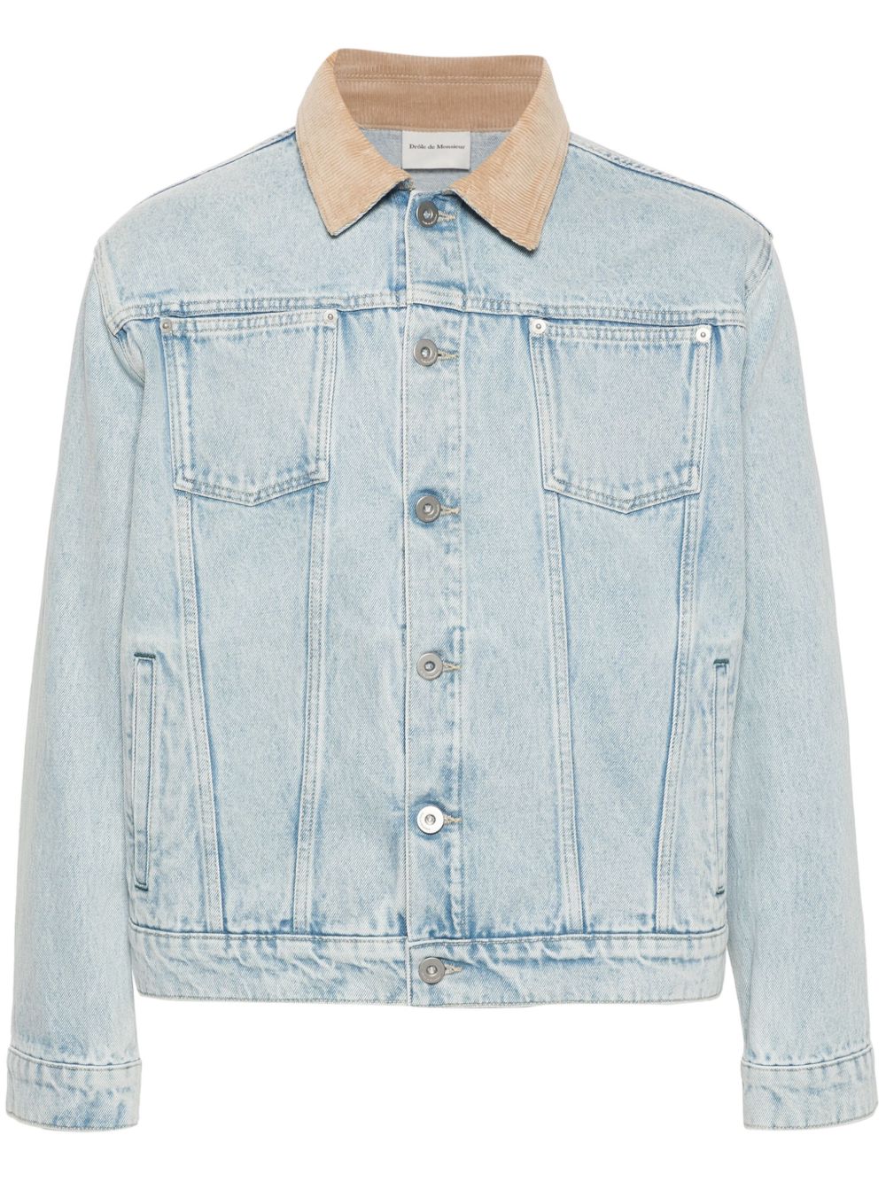 Drôle De Monsieur La Vest Jean Délavée 牛仔夹克 - 蓝色