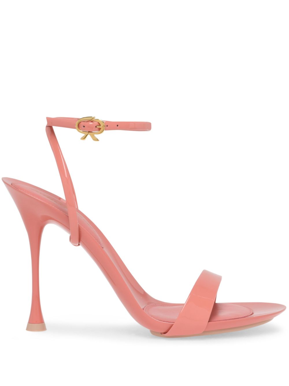 Gianvito Rossi 缎带高跟凉鞋（11.5厘米） - 粉色