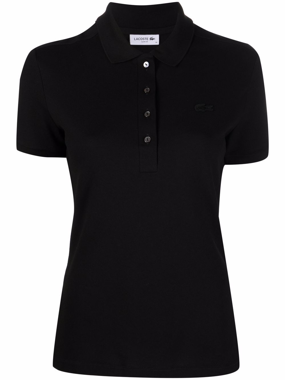 Lacoste 修身短袖polo衫 - 黑色