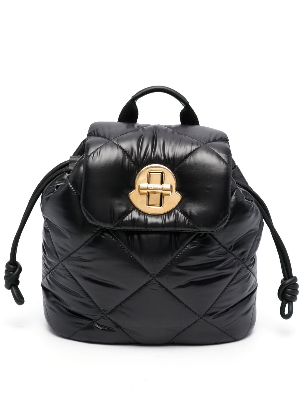 Moncler Puf 绗缝双肩包 - 黑色