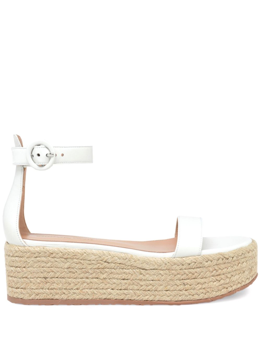 Gianvito Rossi Seville 低跟凉鞋（4厘米） - 白色