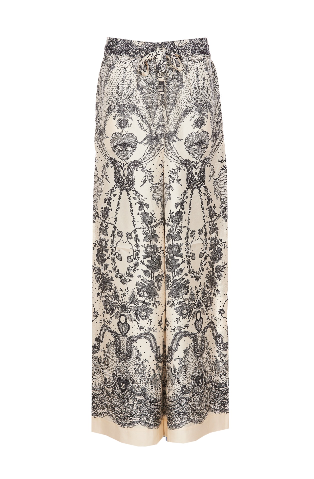 Zimmermann Printed Silk Crush Wide-leg Pant