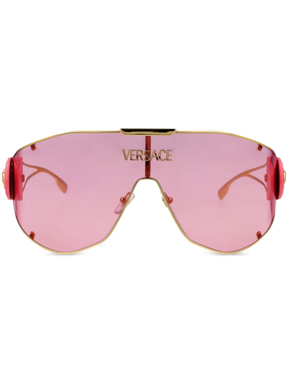 Versace Eyewear 美杜莎标牌太阳眼镜 - 金色
