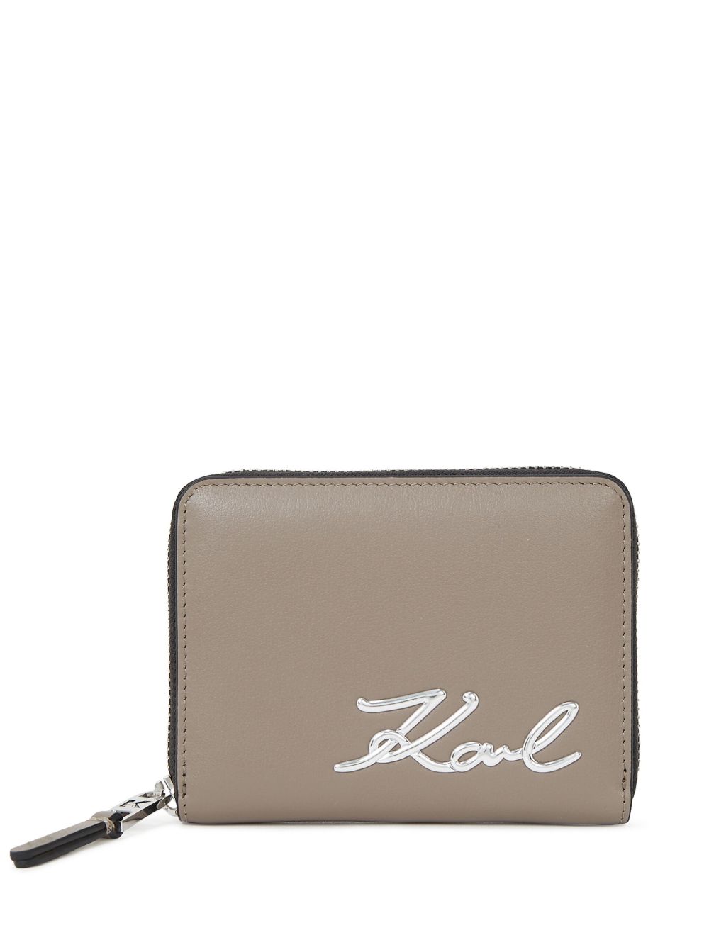 Karl Lagerfeld K/Signature 拉链钱包 - 中性色