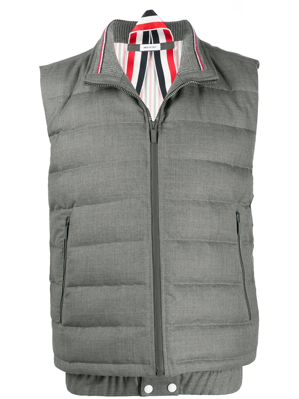 Thom Browne super 120s 羽绒滑雪马甲 - 灰色