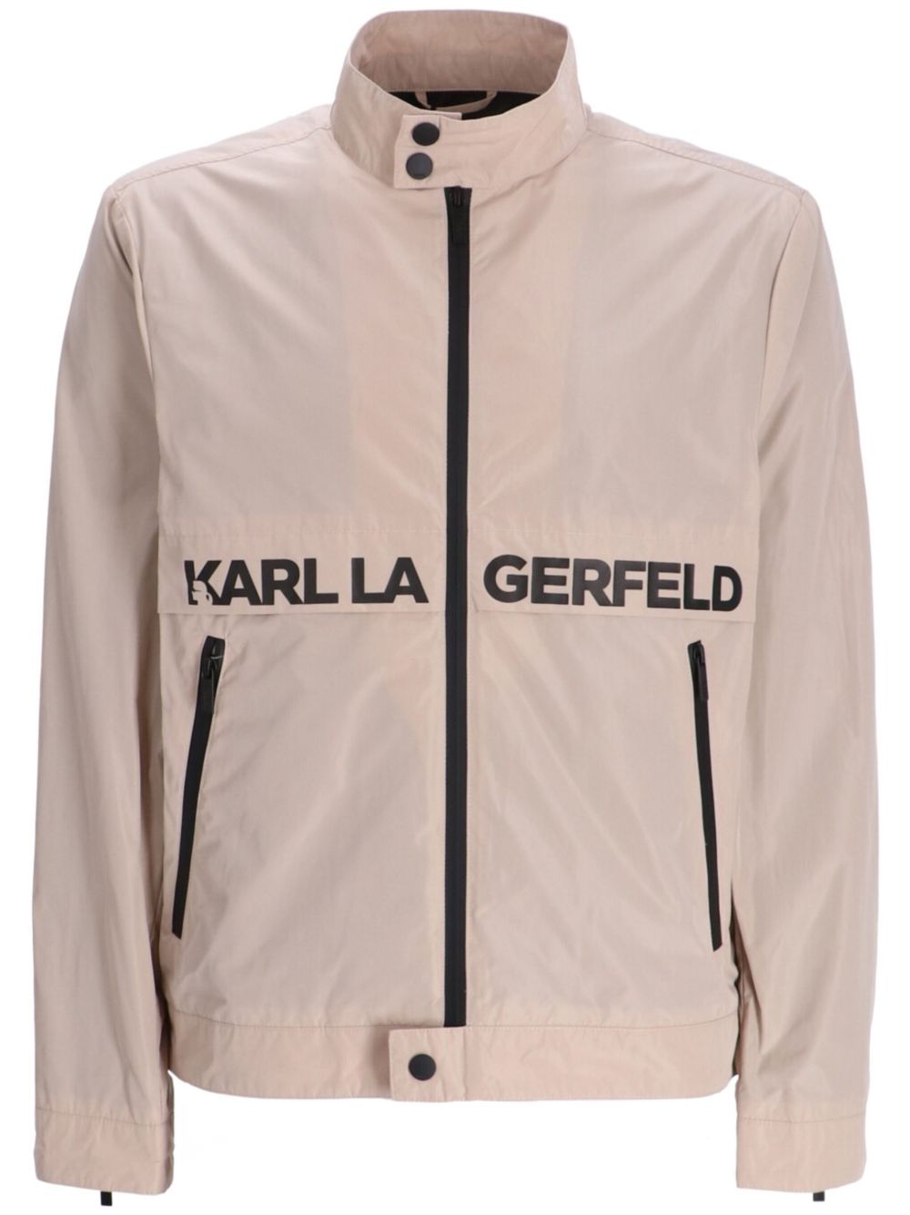 Karl Lagerfeld logo印花轻薄夹克 - 中性色