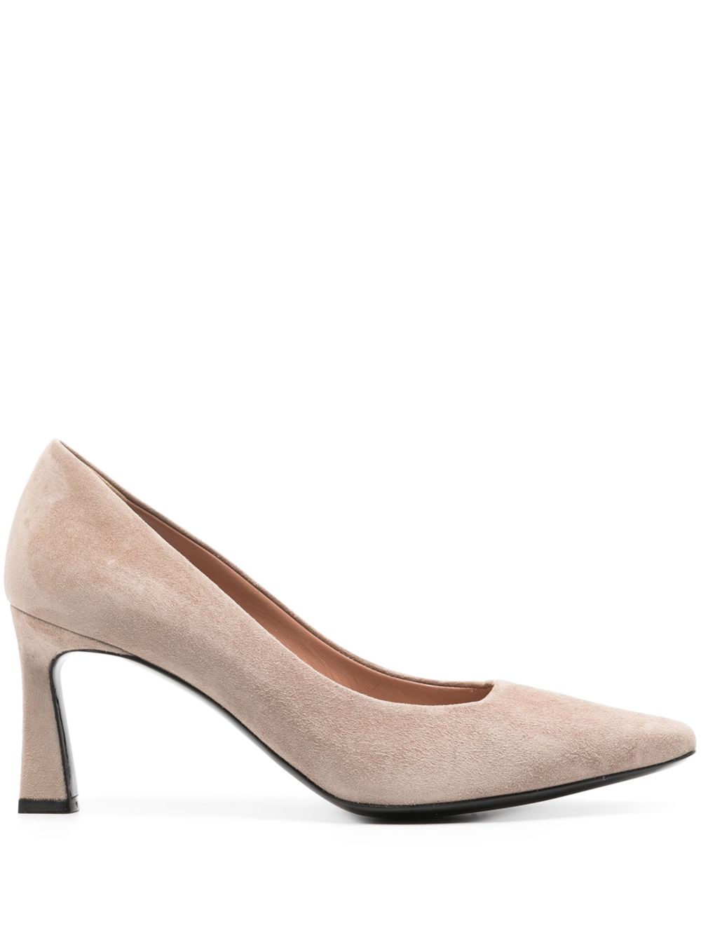 Pollini Sissi 绒面皮高跟鞋 - 褐色