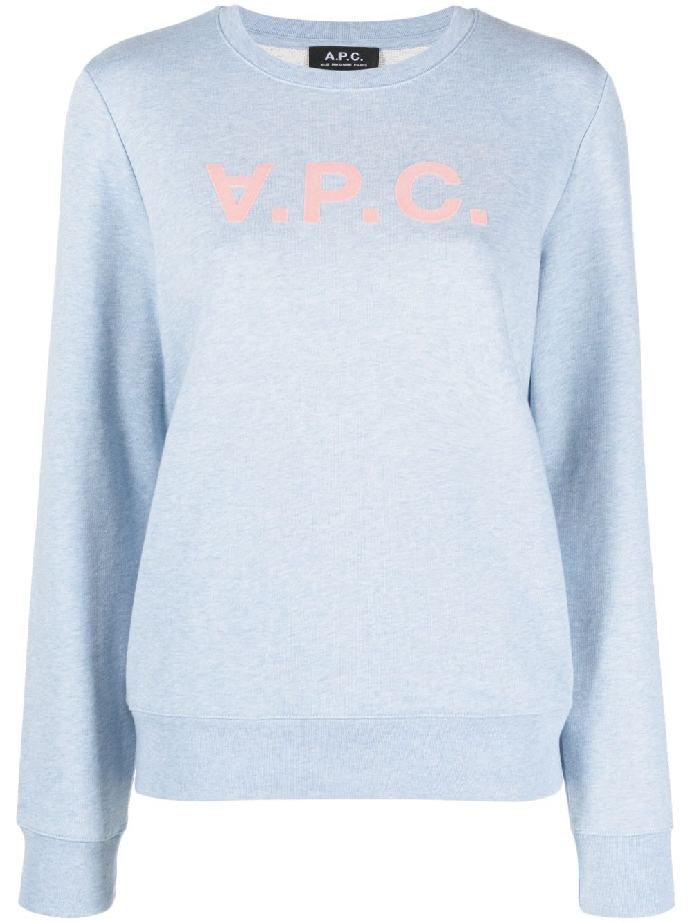 A.P.C. Viva logo棉卫衣 - 蓝色