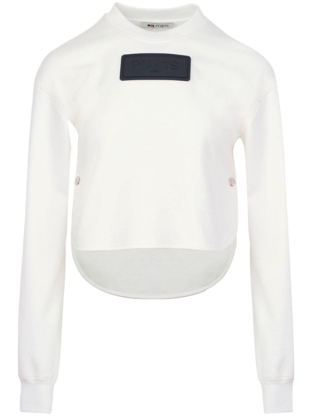 Ports 1961 logo贴花长袖T恤 - 白色