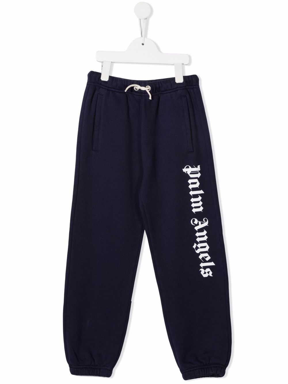 Palm Angels Kids logo印花运动裤 - 蓝色