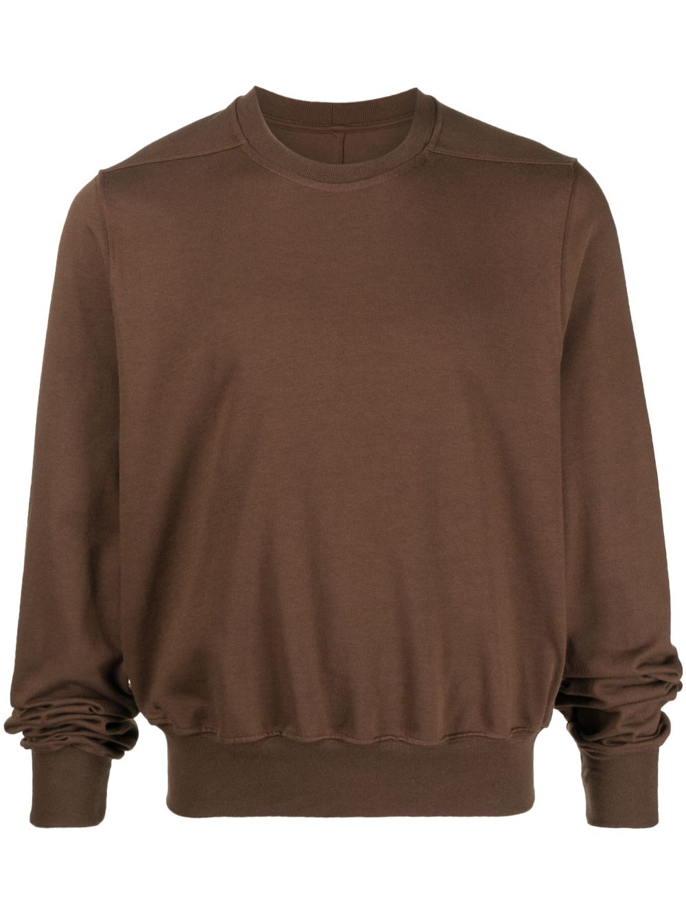 Rick Owens 超长袖棉卫衣 - 褐色