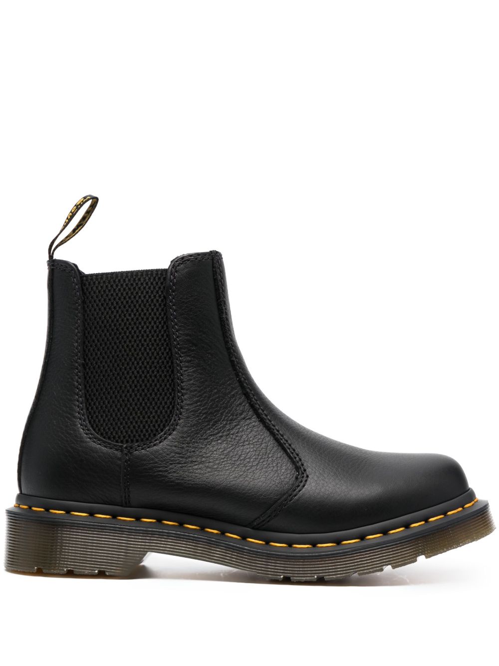 Dr. Martens 2976 系列皮质切尔西靴 - 黑色