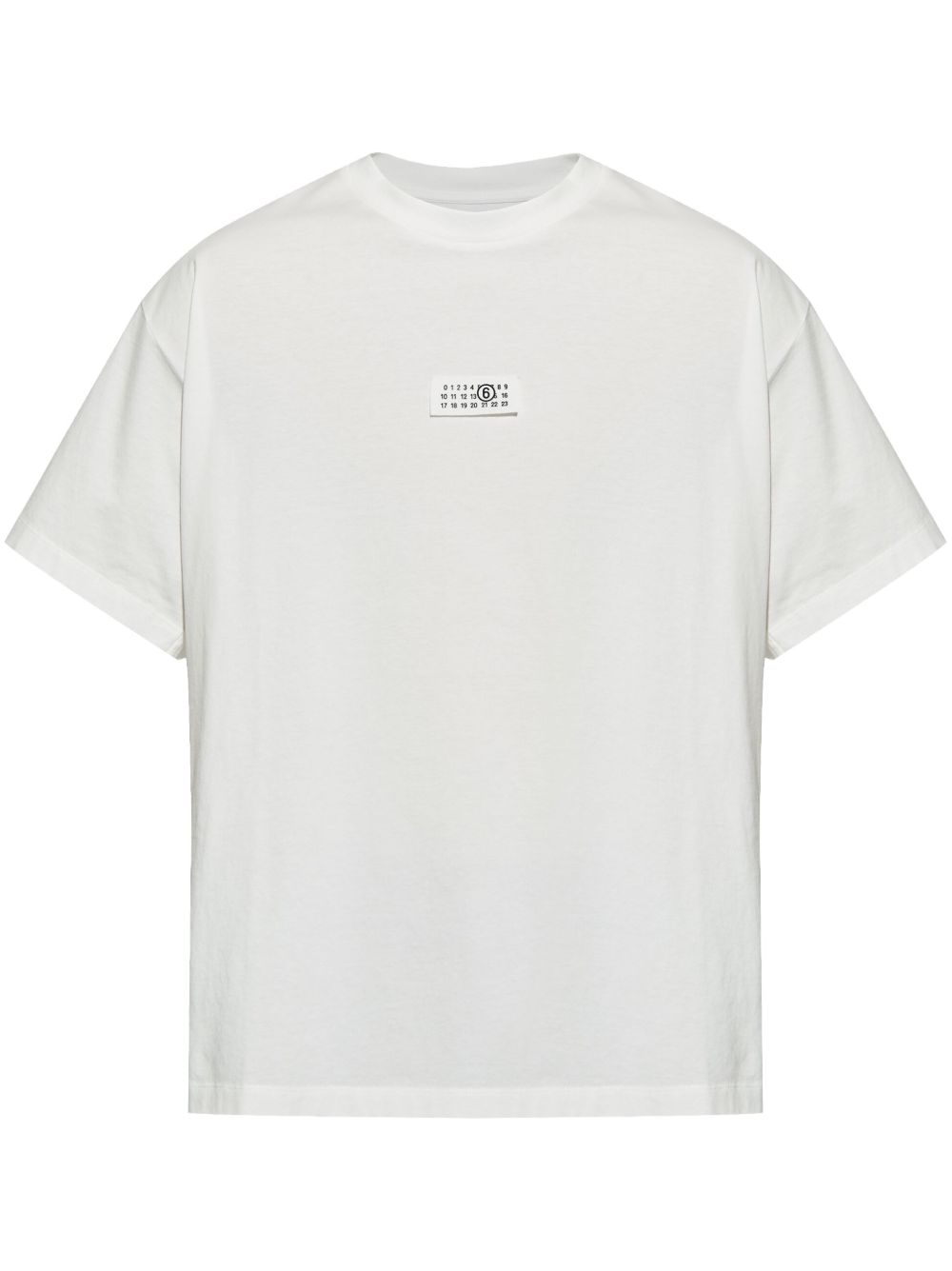 MM6 Maison Margiela 数字图案T恤 - 白色