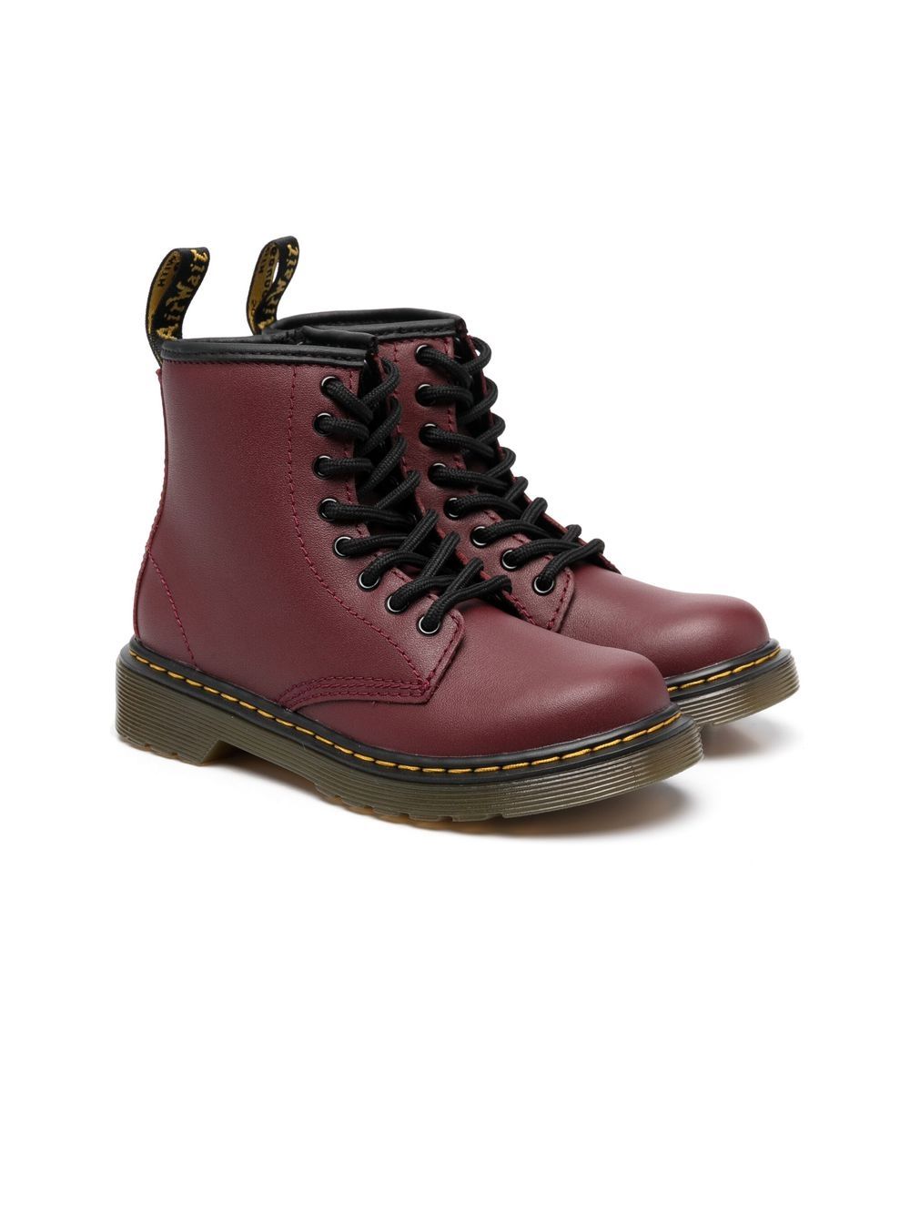 Dr. Martens Kids Pascal 及踝靴 - 红色