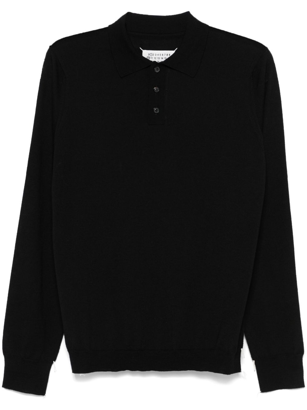Maison Margiela 密织polo衫 - 黑色