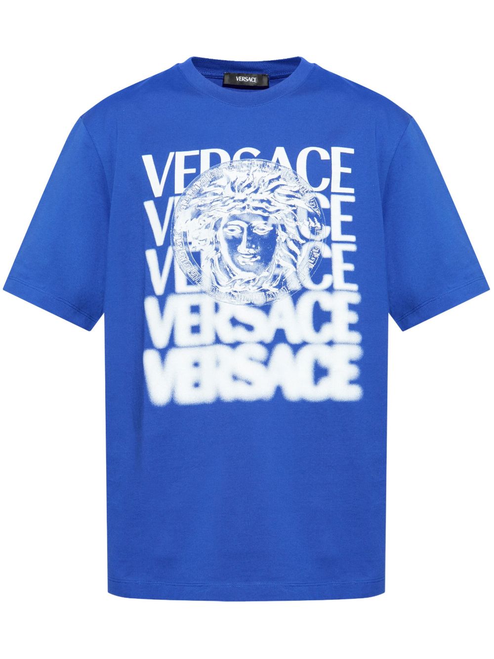 Versace Medusa Medallion T恤 - 蓝色