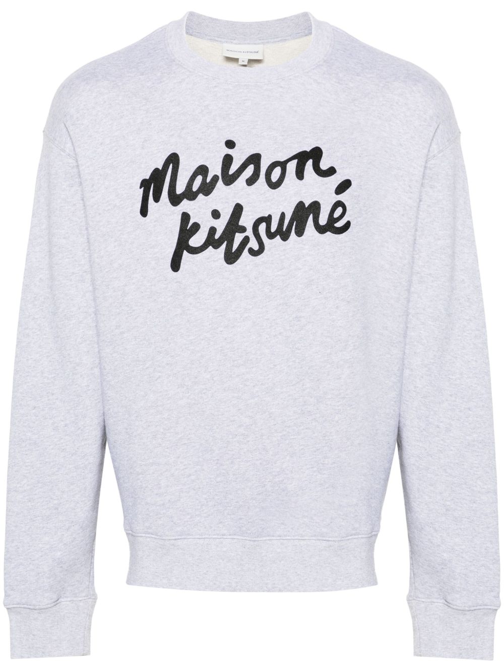 Maison Kitsuné logo印花棉卫衣 - 灰色