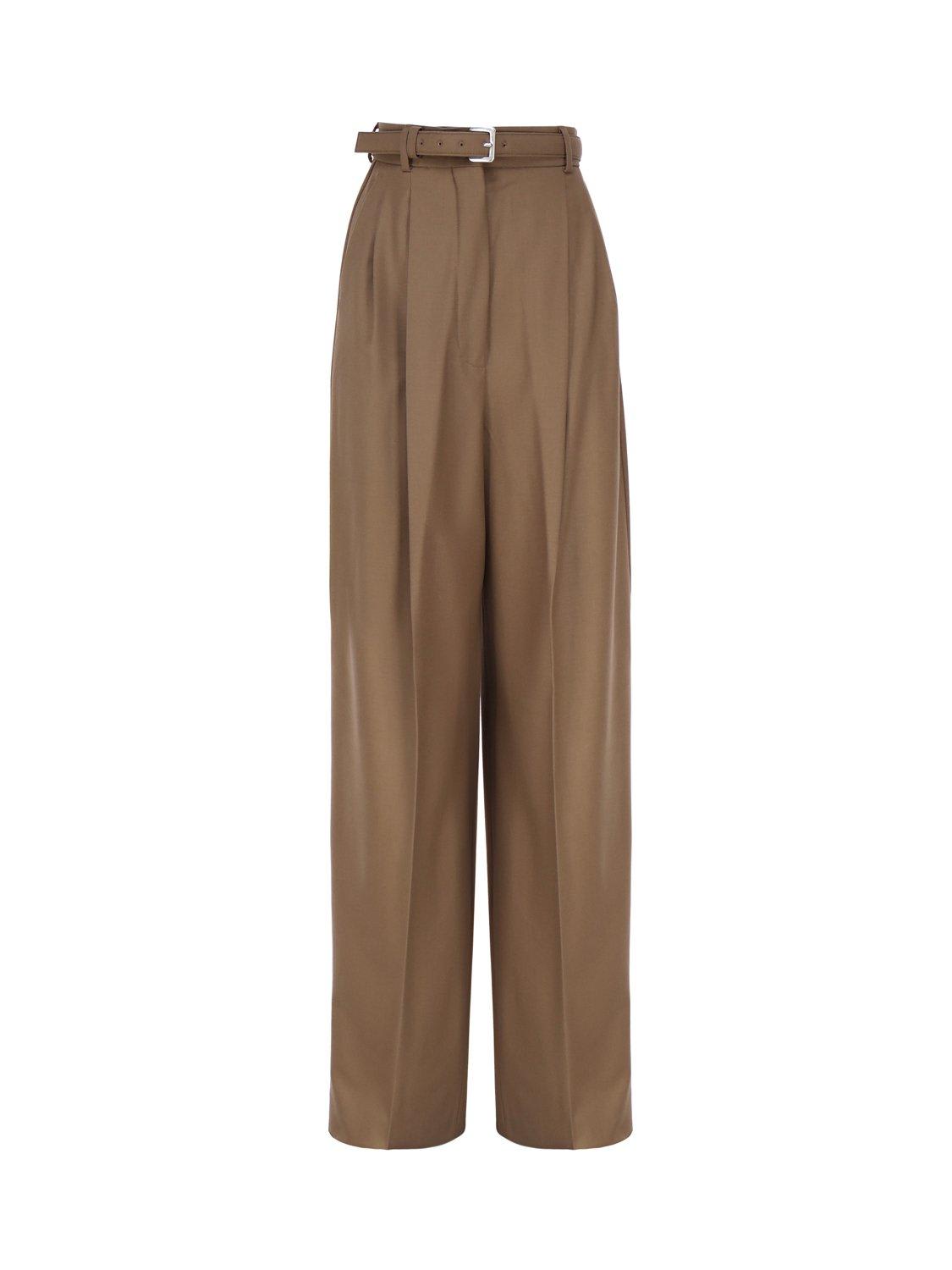SportMax Belted Straight-leg Trousers