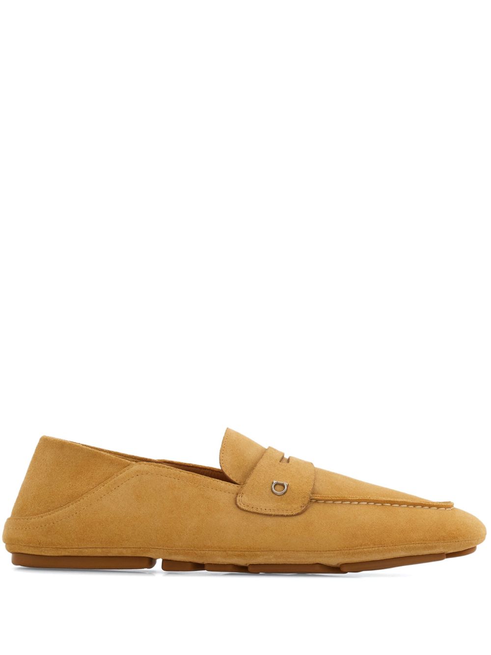 Ferragamo Gancini 标牌皮质乐福鞋 - 中性色