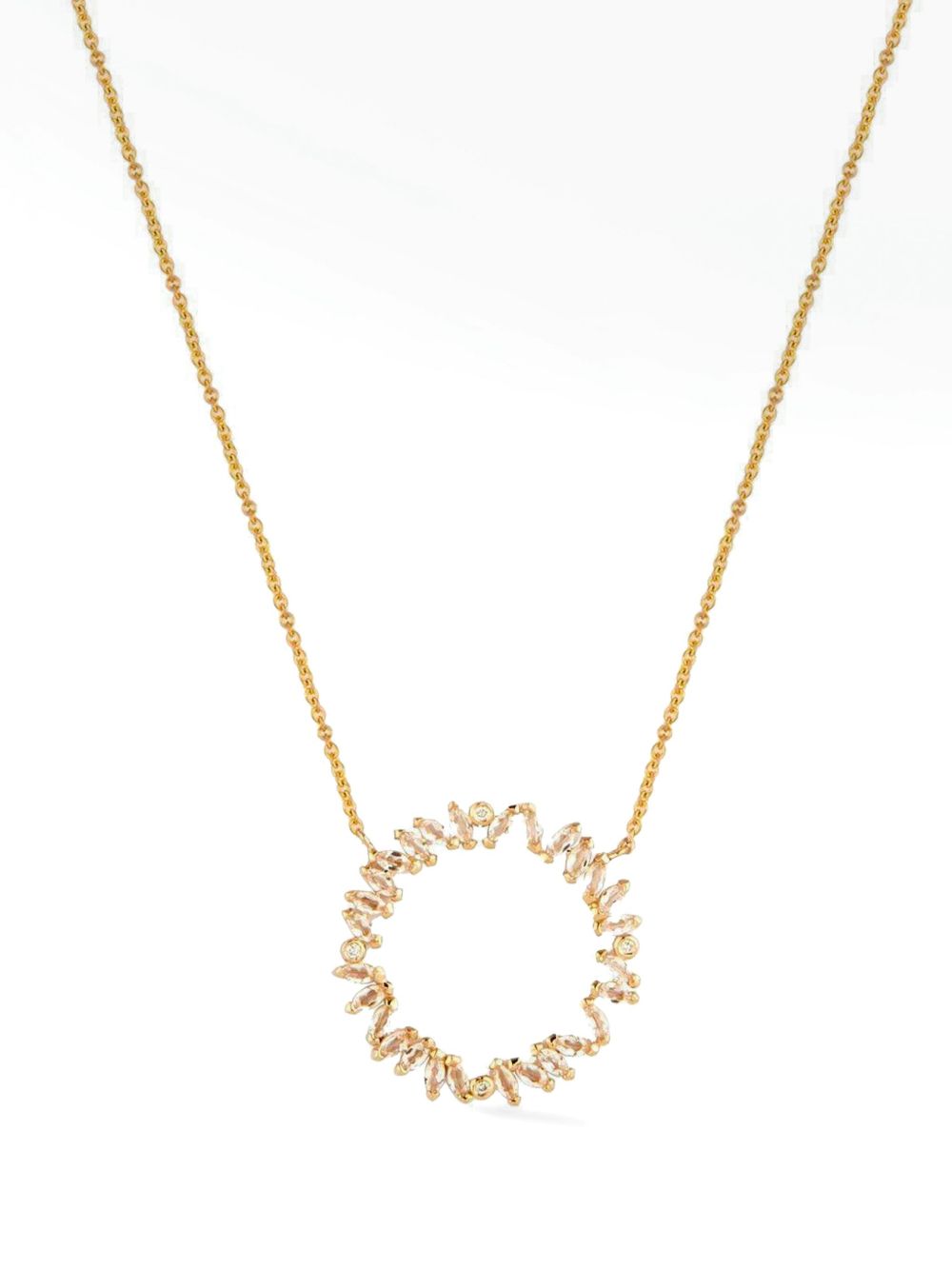 Lark & Berry 14kt yellow gold Veto diamond necklace - 金色