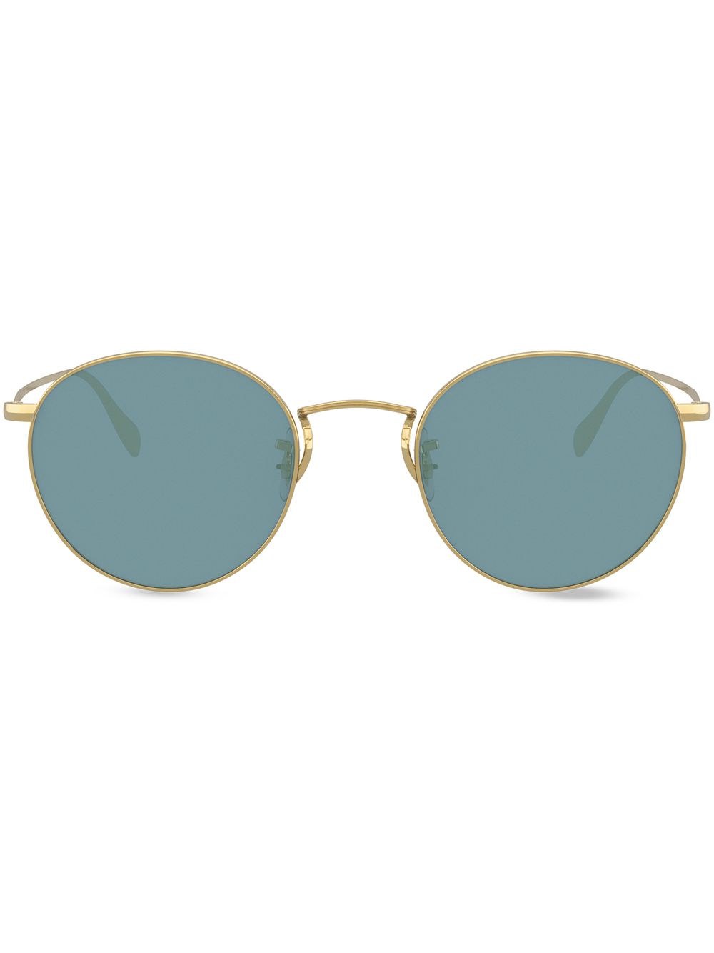 Oliver Peoples 有色镜片圆框太阳眼镜 - 金色